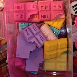 Colorful Milk Chocolate Charms
